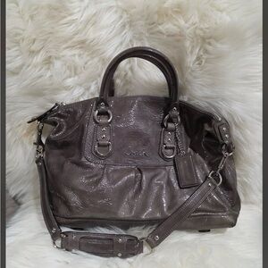 Coach Women's Shiny Brown Satchel